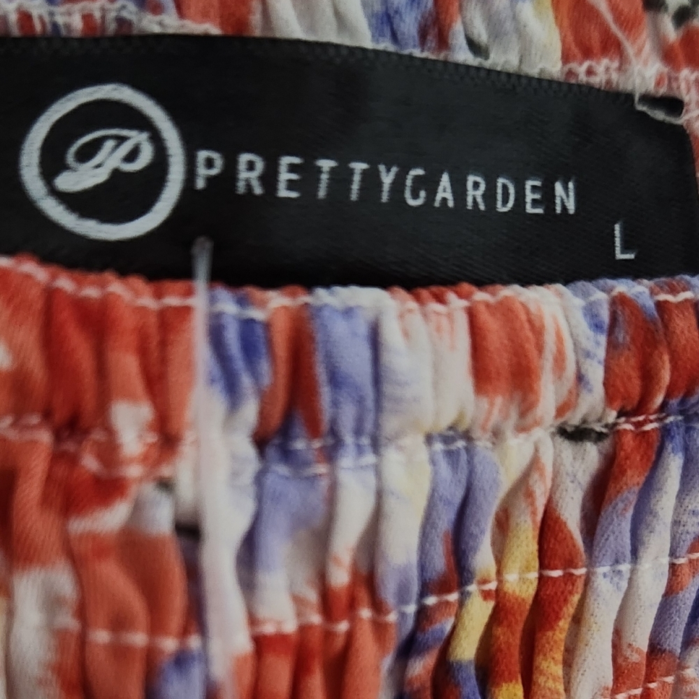 PRETYGARDEN DRESS NWT. SIZE L Floral Print Women's Dress - Picture 4 of 8